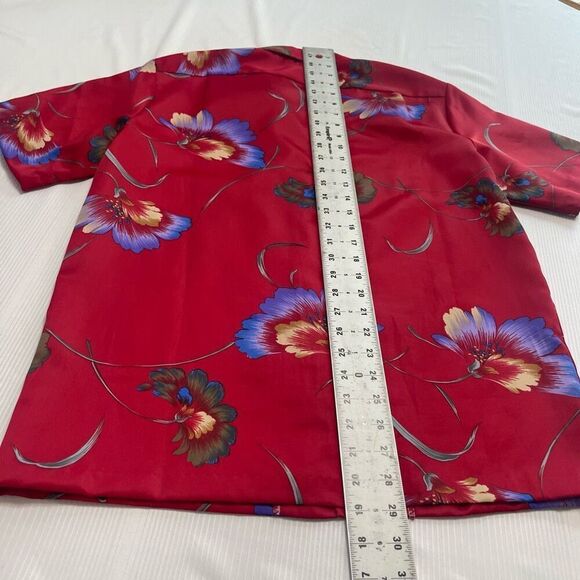 Nani Of Hawaii VTG Red Button Up Shirt Size Small - Picture 5 of 5